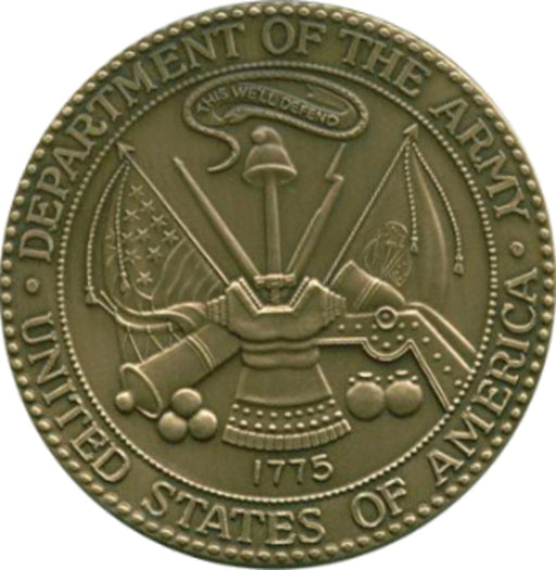 Army Service Medallion, Brass Army Medallion, , The Military Gift Store, coin
