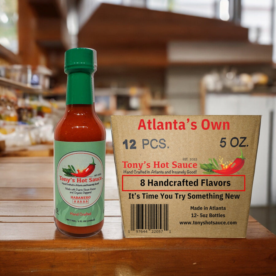 Tony's  Hancrafted "Habanero" Hot Sauce 5 Oz