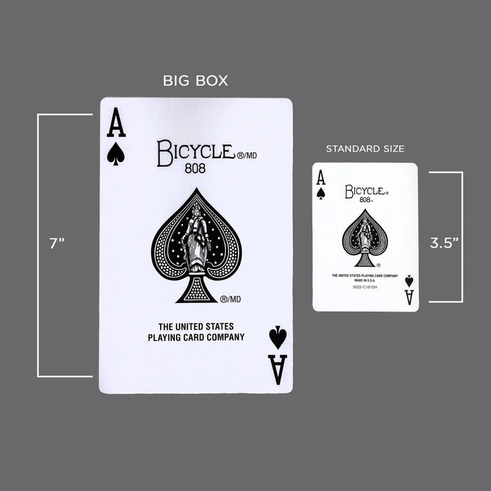 Bicycle Big Box Red Playing Cards – Oversized 7-Inch Deck