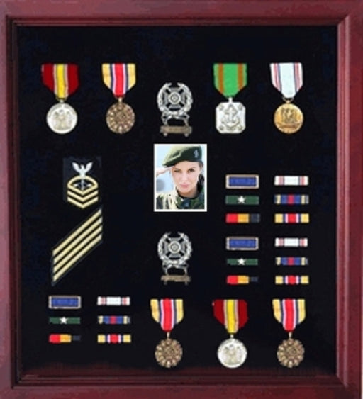 Photo Medal Display Case, Military Medal Frame, Photo., , The Military Gift Store, Photo Flag and Medal Display Case