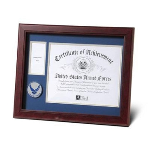 Aim High Air Force Medallion Certificate and Medal frame., , The Military Gift Store, Military medal and Certificate frame