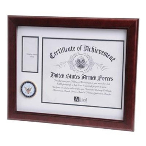 U.S. Navy Medallion Certificate and Medal Frame., , The Military Gift Store, Military medal and Certificate frame