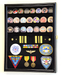 Challenge Coin/Medals/Pins/Badges/Ribbons/Insignia/Buttons Chips Combo Display Case Box, Challenge Coin/Medals/Buttons Chips Combo Display Case Box, The Military Gift Store, American Flag Frames (43)