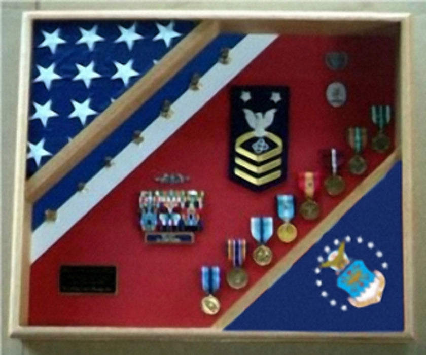 Coast Guard Flag Display, Plexiglass front Cover Black Wood., , The Military Gift Store, Coast Guard Shadow Box and Coast Guard Flag Cases (58)
