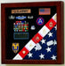 Flag Medals Display Case American Made., , The Military Gift Store, Flag and Medal Display Cases