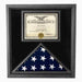 Premium USA-Made Solid wood Flag Document Case Black Finish., , The Military Gift Store, Flag and Certificate Case