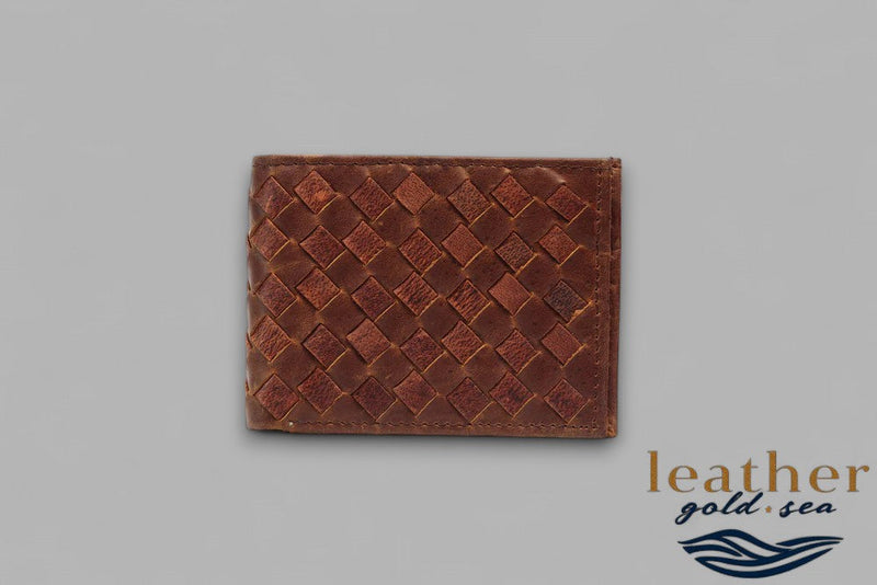 Cowhide Leather Wallet – Brown & Durable