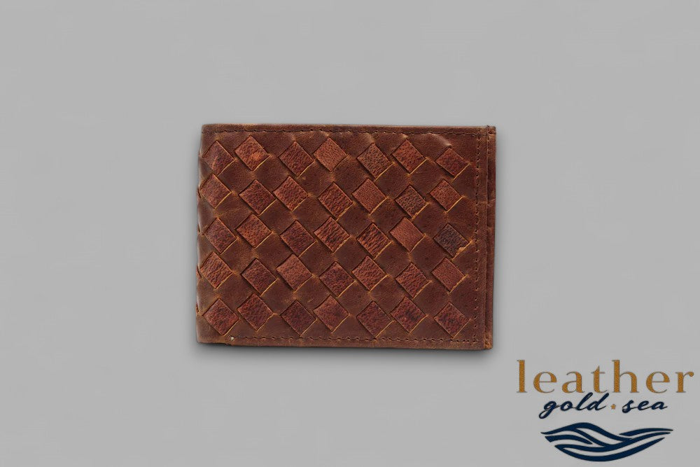 Cowhide Leather Wallet – Brown & Durable