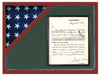 Shadow box to hold a flag with 8.5 x 11 certificate, , The Military Gift Store, Shadow box to hold a flag
