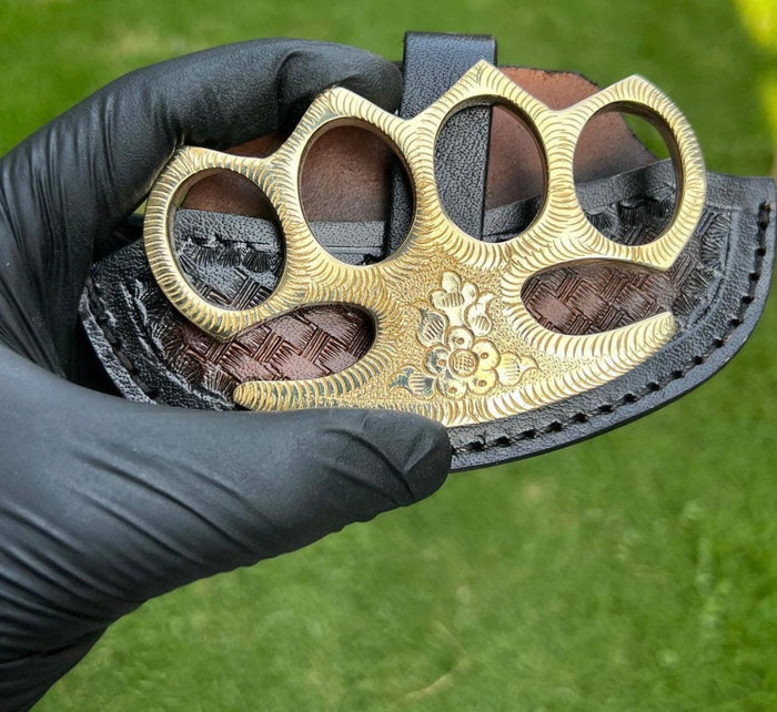 Handmade Engraved Brass knuckle