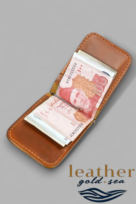 Money Clip Wallets for Men – Light Brown