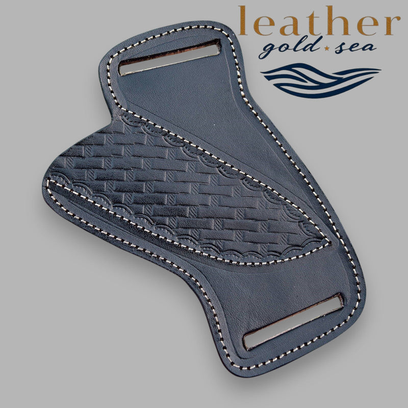 Western Knife Sheaths – Black Handmade Leather