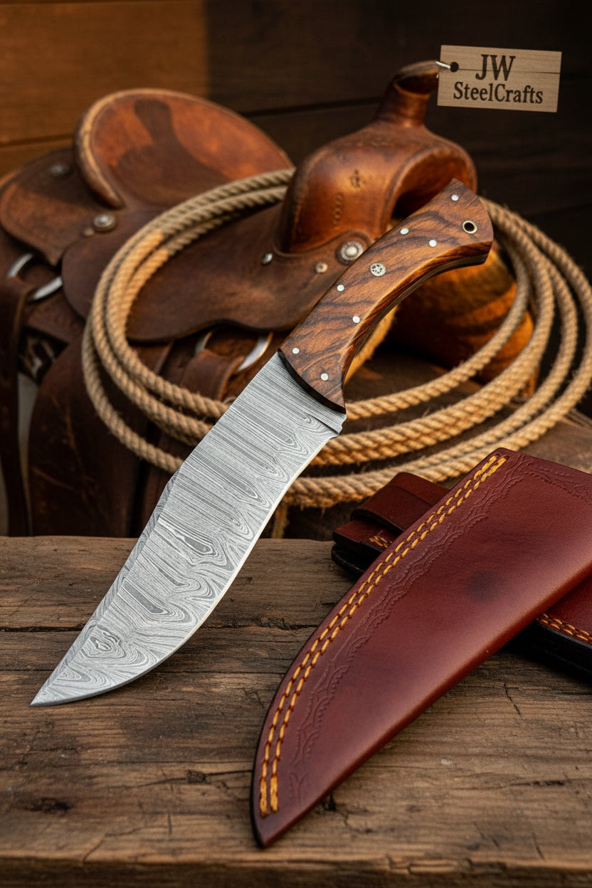 Professional Carving Knife 6 Inch Blade Wooden Handle Tool