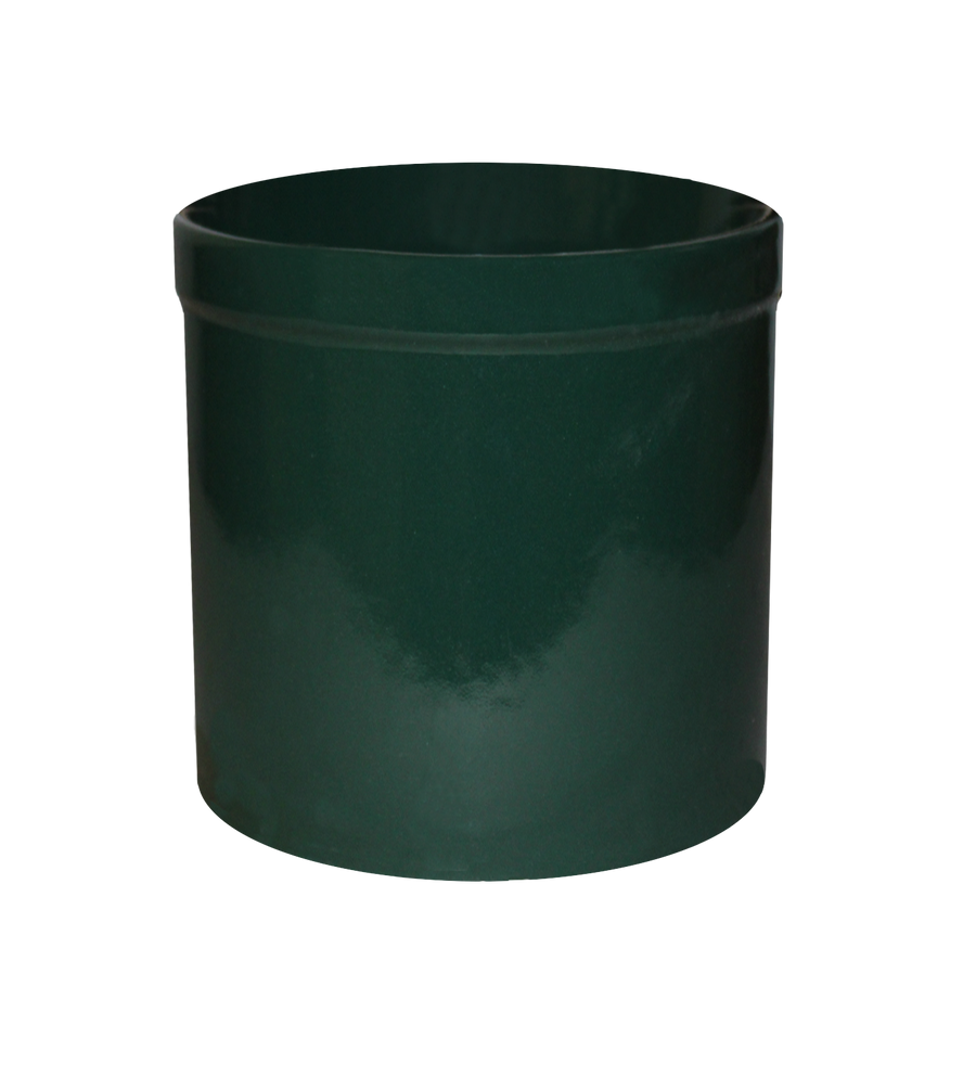 Hunter green 1-gallon stoneware preserving crock