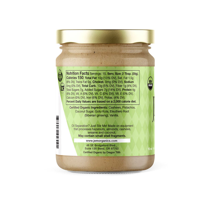 JEM Organics Pistachio Ginseng Cashew Butter - Large 6 pack by Farm2Me