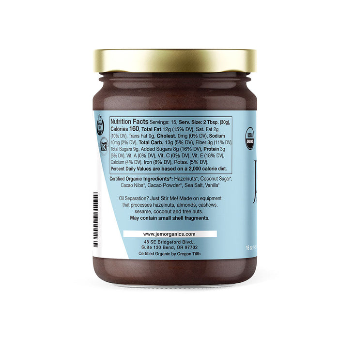JEM Organics Chocolate Hazelnut Butter - Large 6 pack by Farm2Me