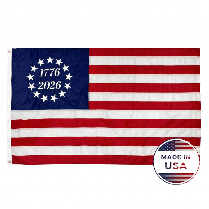 1776 To 2026 Nylon Betsy Ross Flag - 100% Made in USA