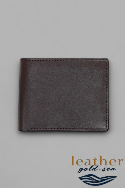 3 Fold Wallet for Men – Brown Handmade Leather