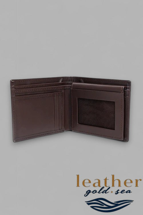 3 Fold Wallet for Men – Brown Handmade Leather