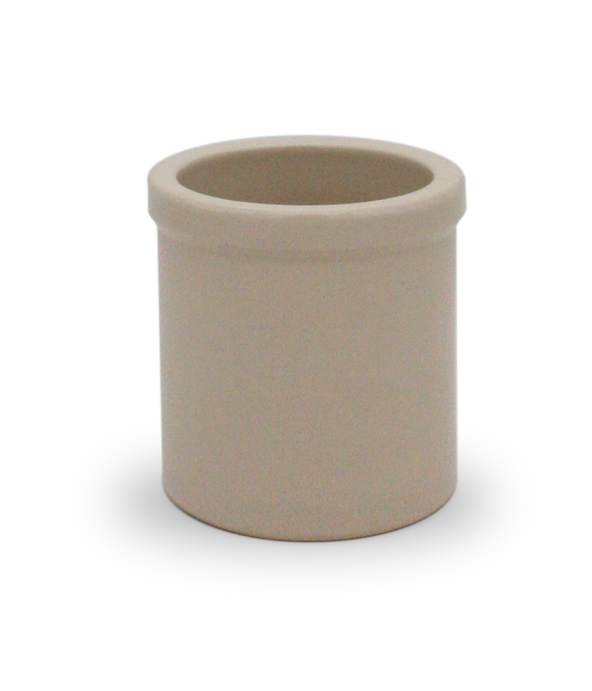 Bristol off-white stoneware utility crock - 1 quart tall
