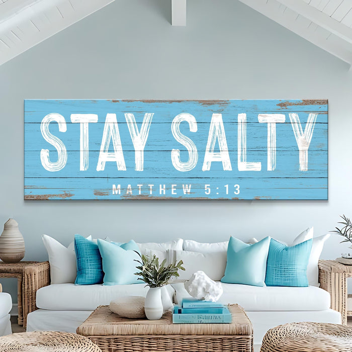 Stay Salty Coastal Sign Iv