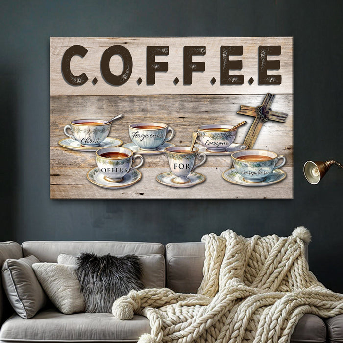 Our Coffee Faith Sign Iii