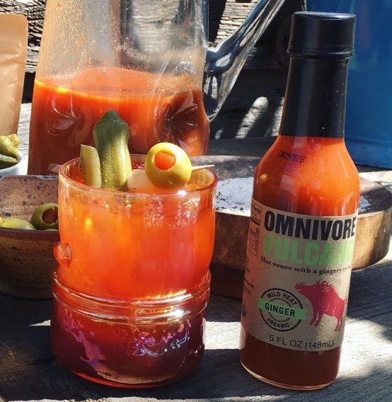 Omnivore Vulcano Ginger Hot Sauce Bottle - 6 Bottles case by Farm2Me