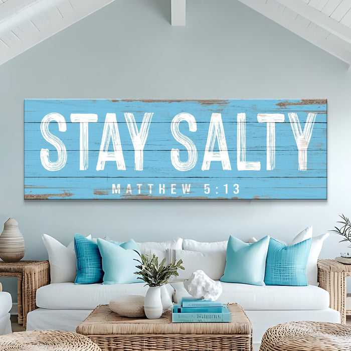 Stay Salty Coastal Sign Iv