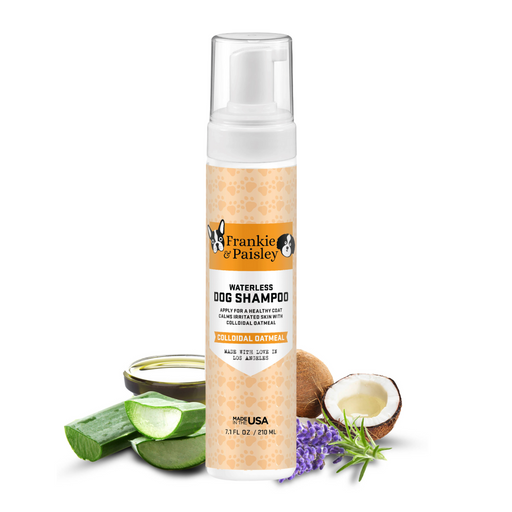 Waterless Dog Shampoo - Colloidal Oatmeal - 7.1oz Pet Grooming Frankie and Paisley Pet Products 
