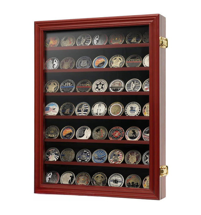 Wall Coin Display, Challenge coin wall display.
