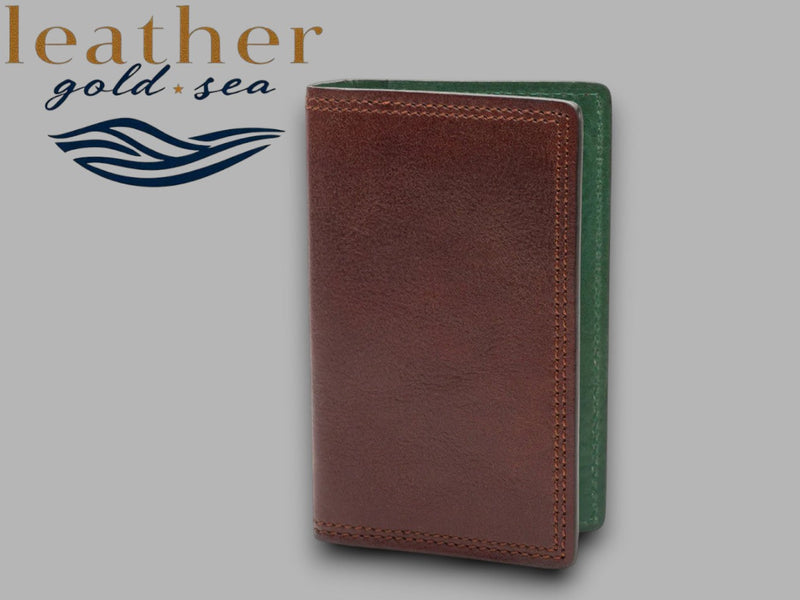 Green Leather Wallet | Handmade | Mens wallet wallets