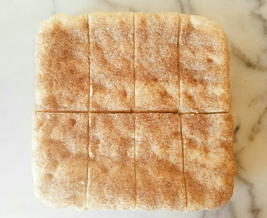 White Chocolate Snickerdoodle Blondies