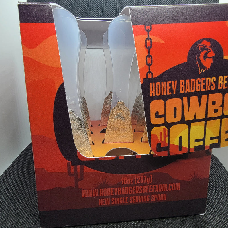 Badgers Honey Spoon /Cowboy Honey Coffee by Honey Badgers Bee Farm
