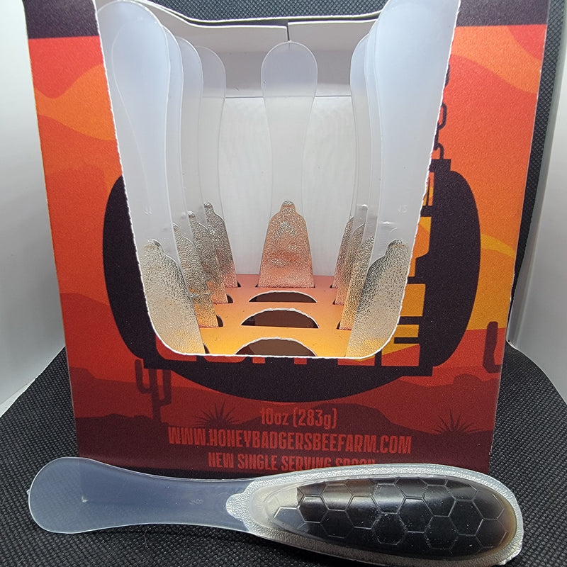 Badgers Honey Spoon /Cowboy Honey Coffee by Honey Badgers Bee Farm