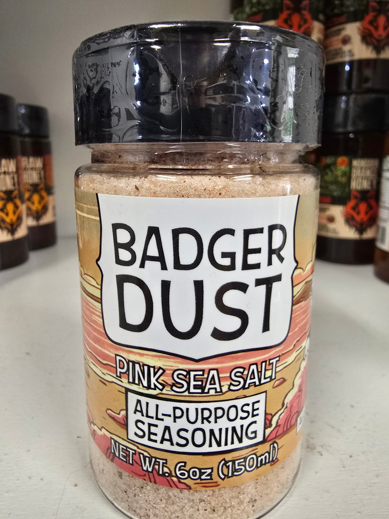 Badger Dust Pink Sea Salt by Honey Badgers Bee Farm