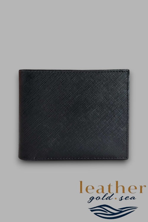 Italian Wallets for Men – Green & Black Leather