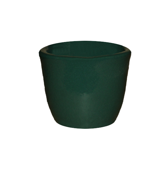 Hunter green small stoneware kitchen utility crock