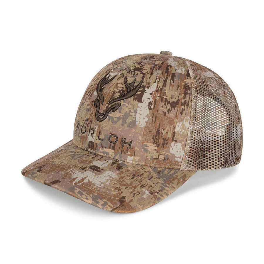 Puff Embroidered Camo Mesh Hat