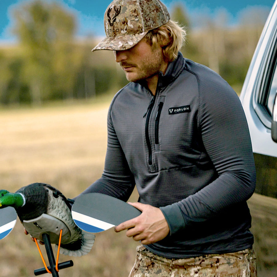 Men’s Polartec® Power Grid™ Half-Zip Midlayer
