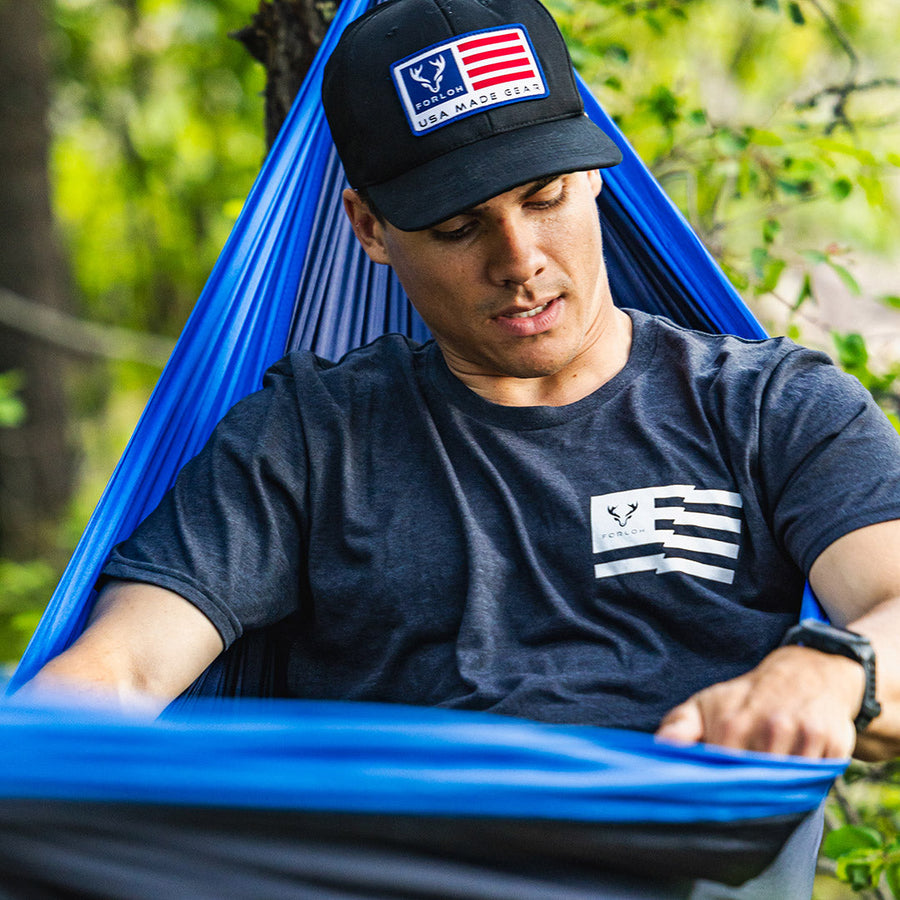 USA Stripe Patch Mesh Hat