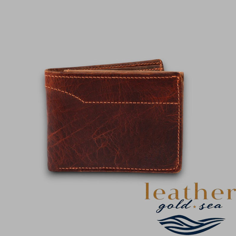 American Leather Wallet – Brown & Durable