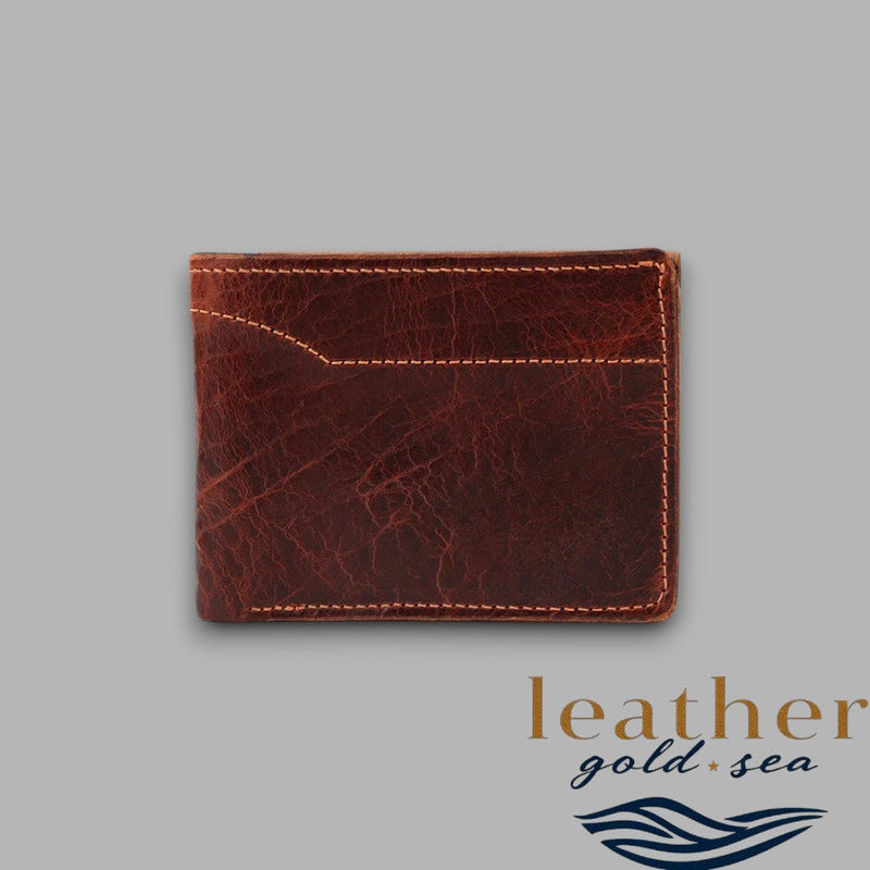 American Leather Wallet – Brown & Durable