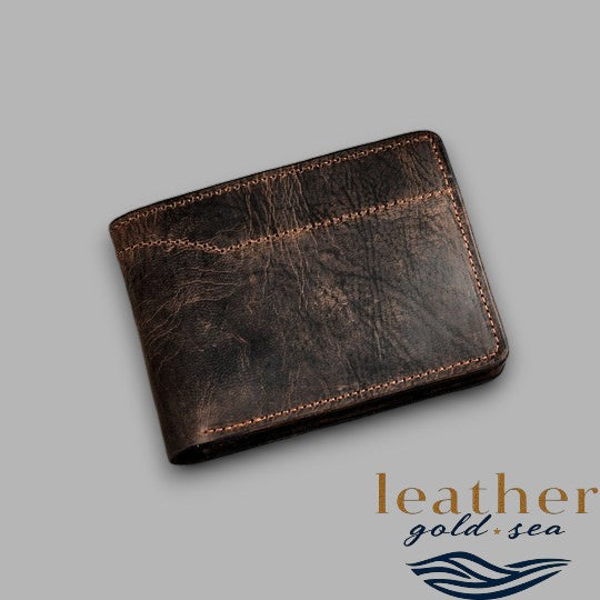 American Leather Wallets – Handmade Brown Leather