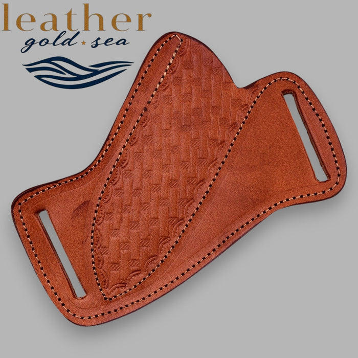 Leather Knife Belt Sheath – Handmade Brown