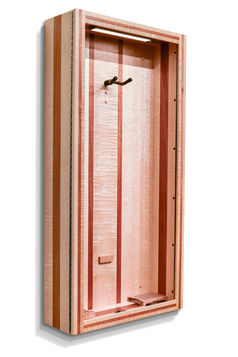 Climacase Rectangle Humidor Flamed Maple With Mahogany