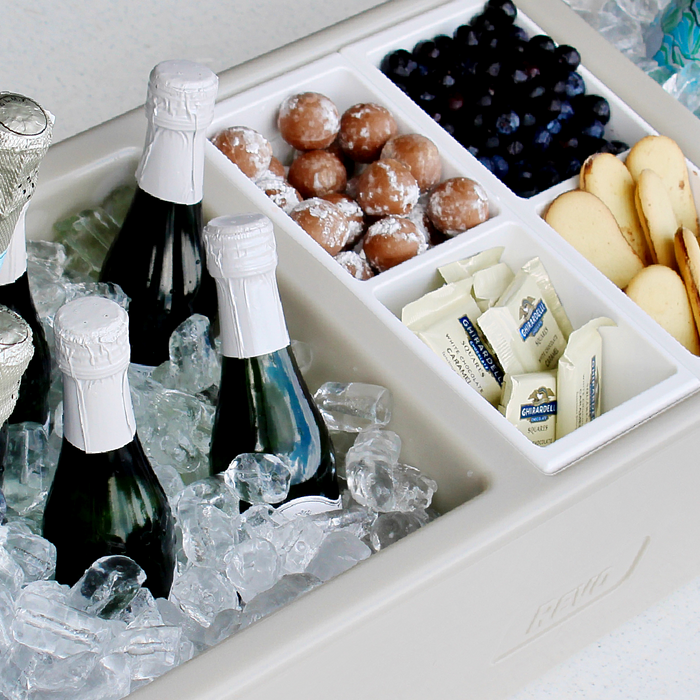 REVO insulated beverage tub for ice bucket, beer bucket, wine bucket and champagne bucket.