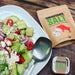 Salt next to salad