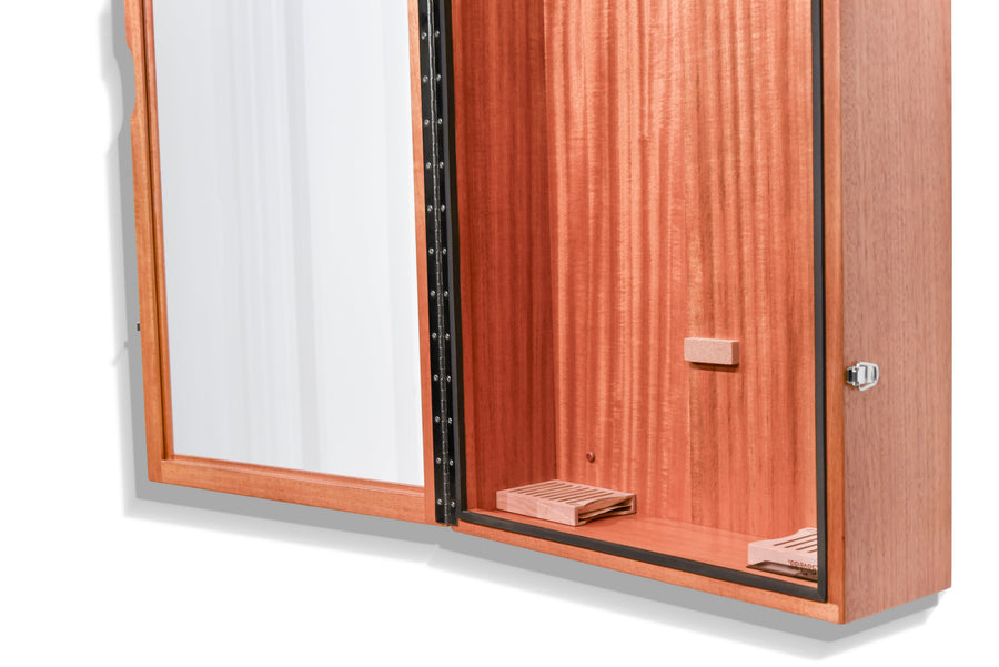 ClimaCase Rectangle Humidor - African Mahogany (Quarter Sawn)
