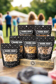 Manly Mixed Nuts Box with assorted flavors perfect for a barbecue