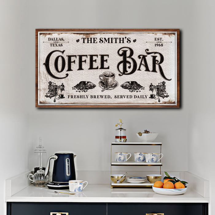 Coffee Bar Sign Viii